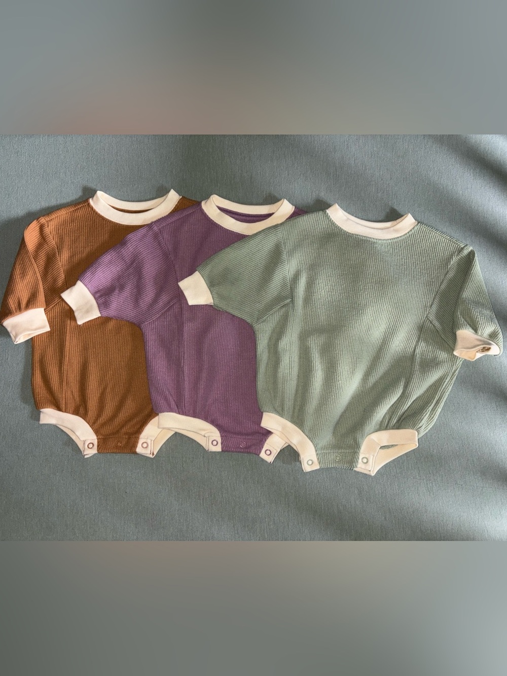 Cat & Jack Ribbed Knit Rompers